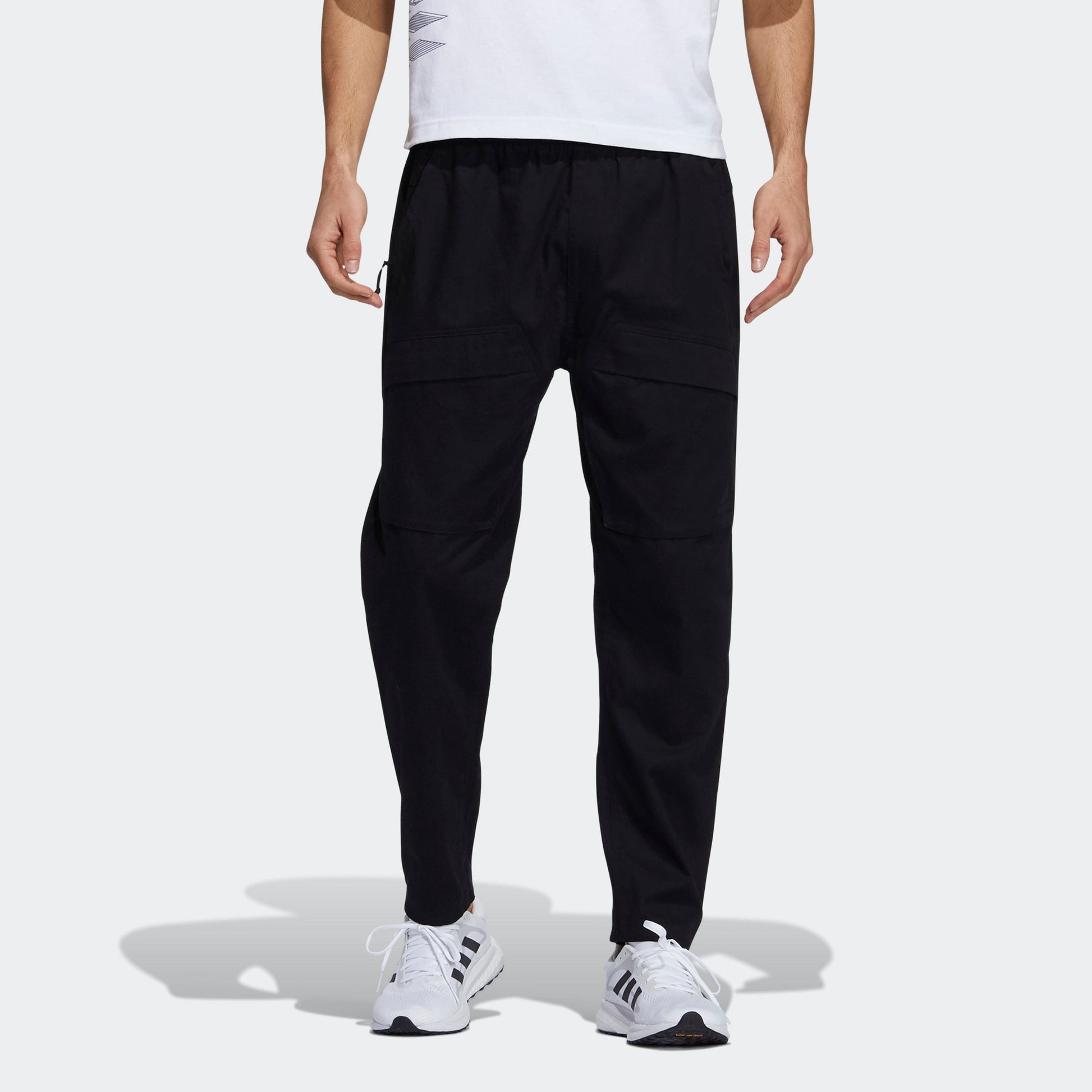 Men's adidas St Wv Cargo Pnt Casual Sports Lacing Breathable Long Pants/Trousers Black H39250