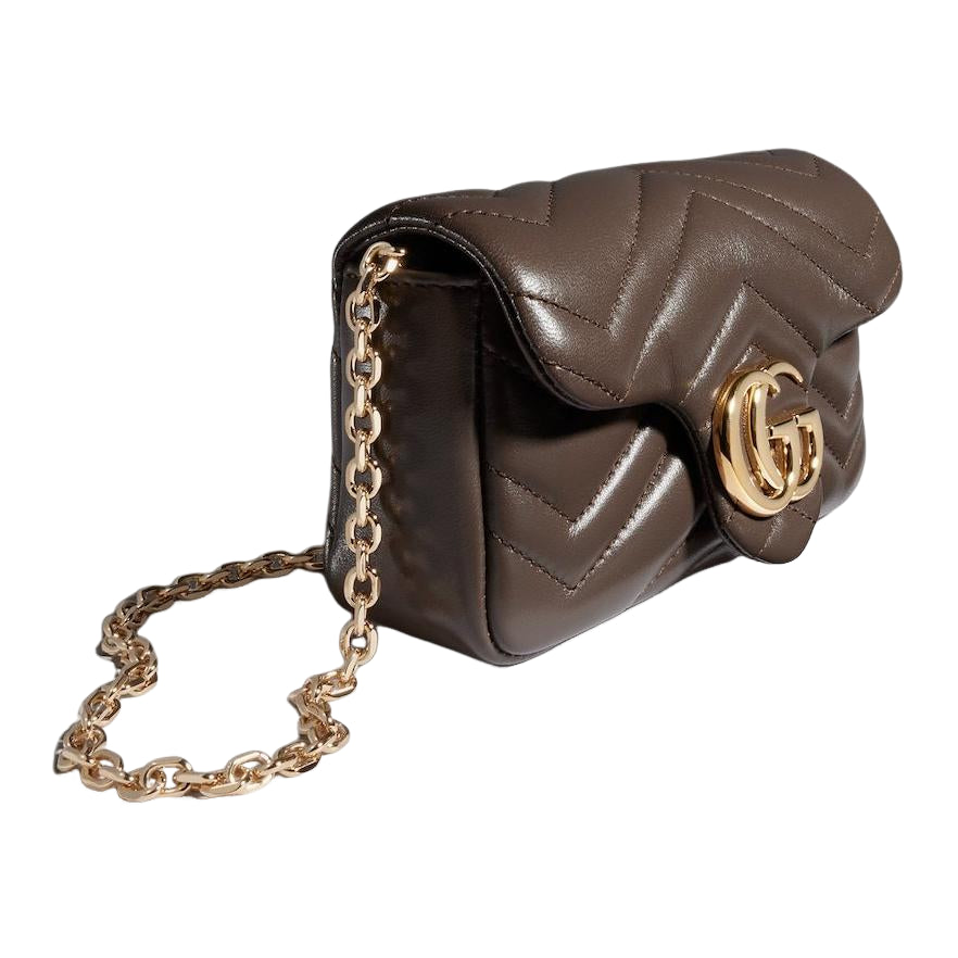 (WMNS) Gucci GG Marmont Mini Shoulder Bag 'Dark Taupe' 841290-AAGUV-2818