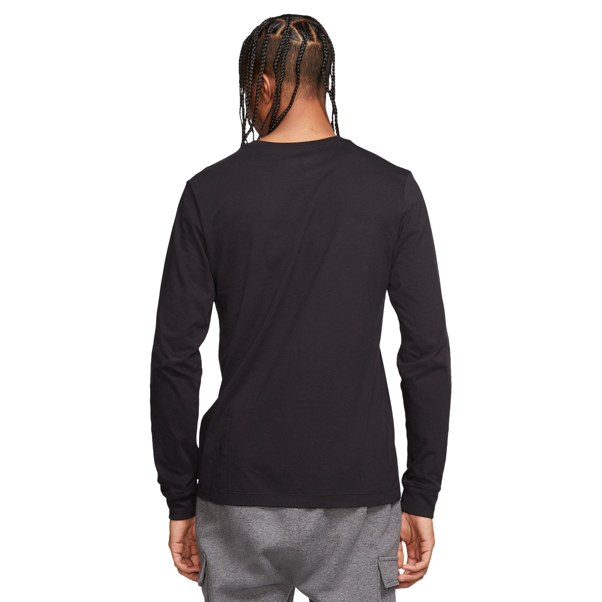 Nike Sportswear Futura Icon Logo Printed Casual Collar Long Sleeved Male Black CI6292-010