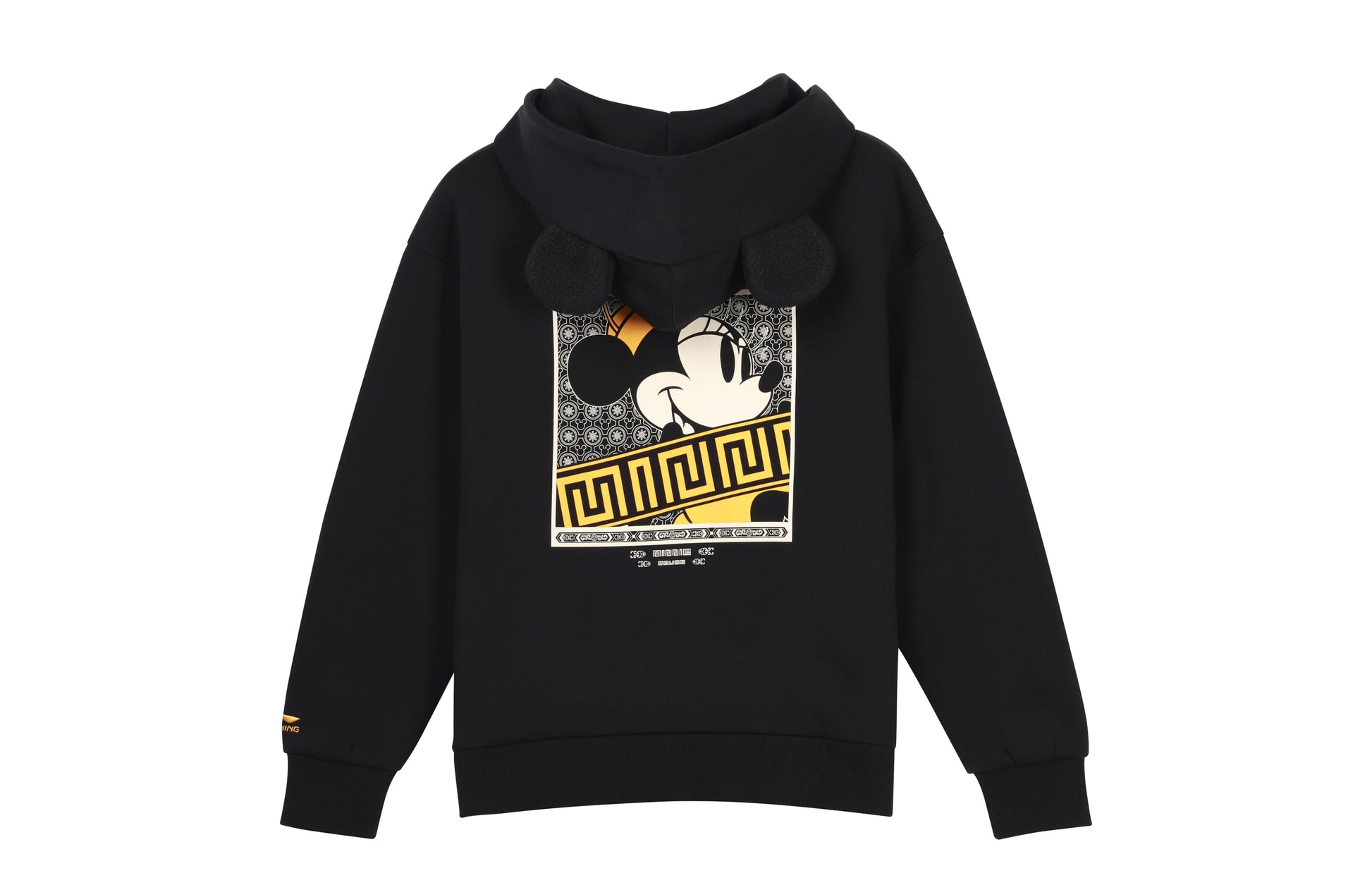 (WMNS) Li-Ning x Disney Crossover Casual Sports Pullover Hoodie 'Black' AWDQ582-3