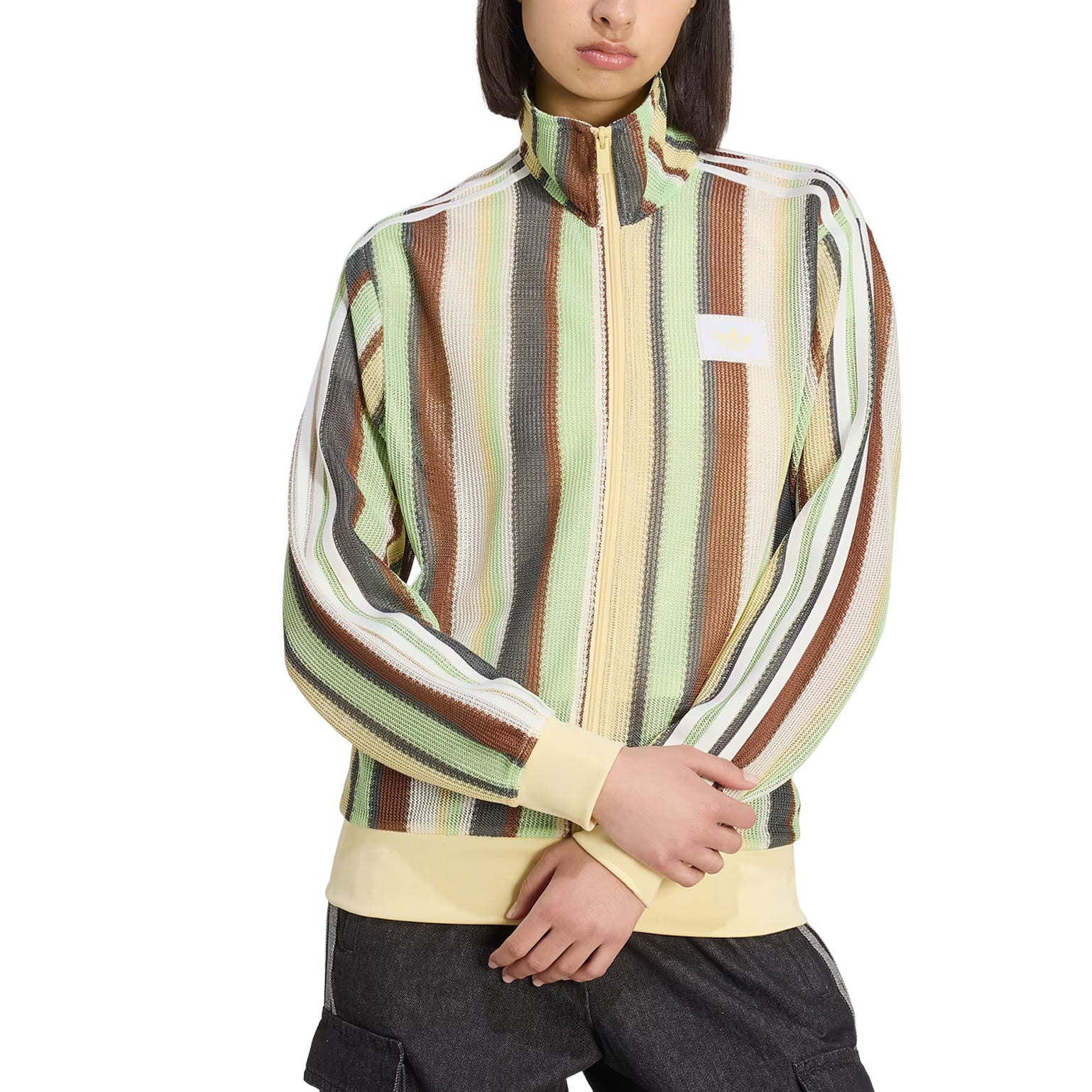 (WMNS) adidas Summer Glow Knitted Firebird Track Jacket Asia Sizing 'Easy Yellow' KY2032