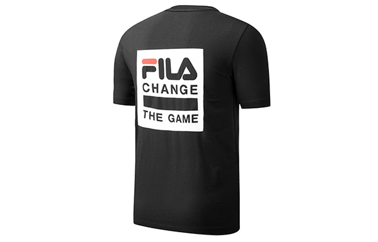 FILA ATHLETICS Professional Sports Running Gym Short Sleeve Black A11M011129F-BK