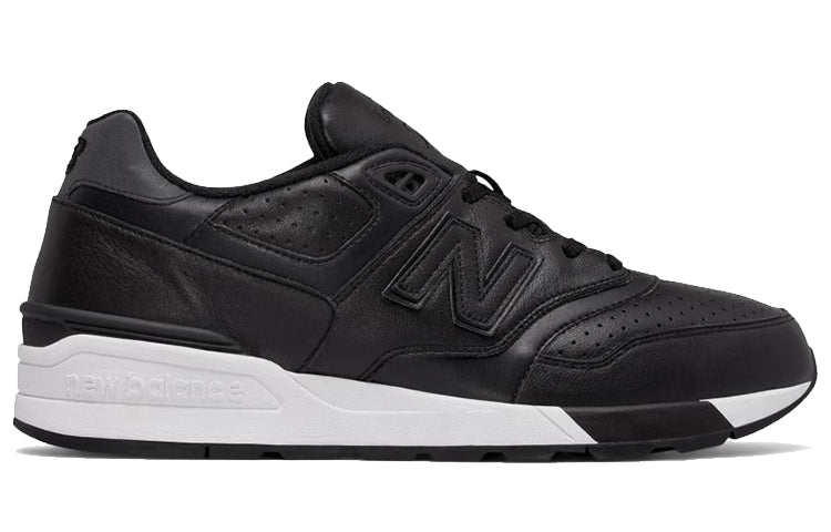 New Balance 597 Leather 'Black White' ML597BLL