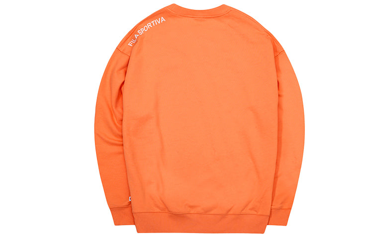 FILA FUSION Alphabet Logo Printing Sports Round Neck Pullover Unisex T11U038205F-OR