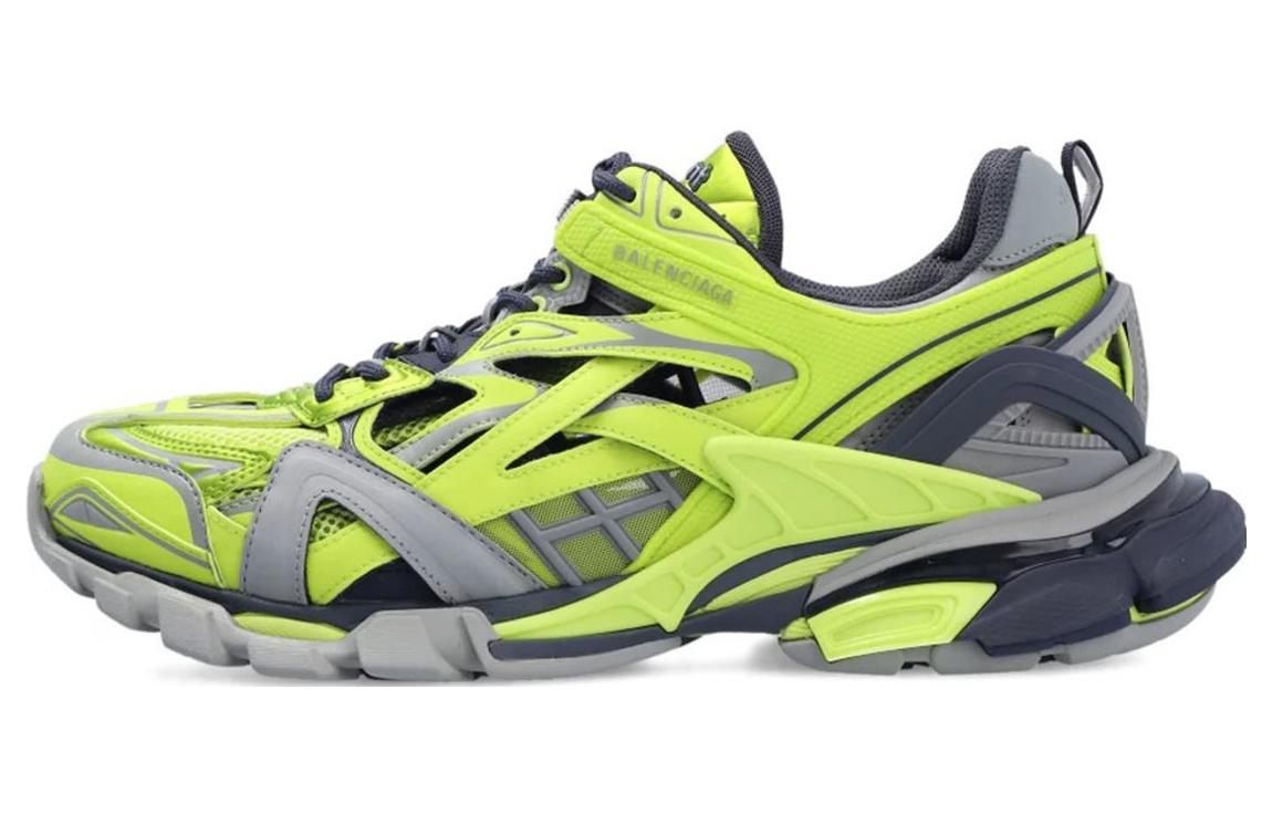 (WMNS) Balenciaga Track.2 'Grey Neon Yellow' 568615W3AE23512