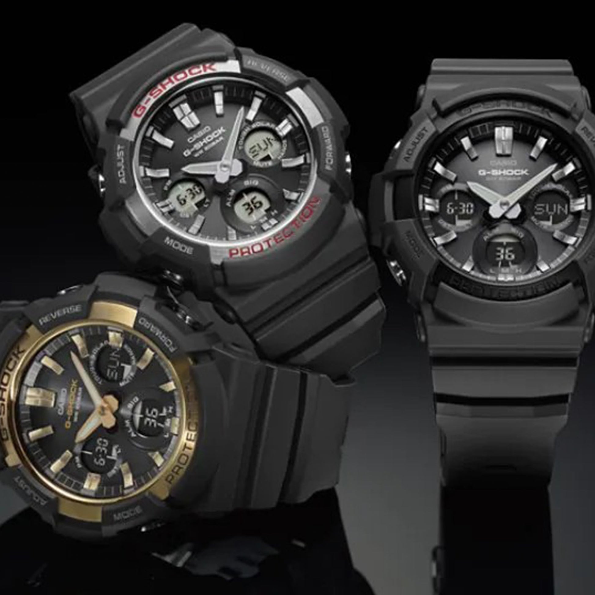 CASIO G-Shock Analog-Digital 'Black' GAS-100-1A