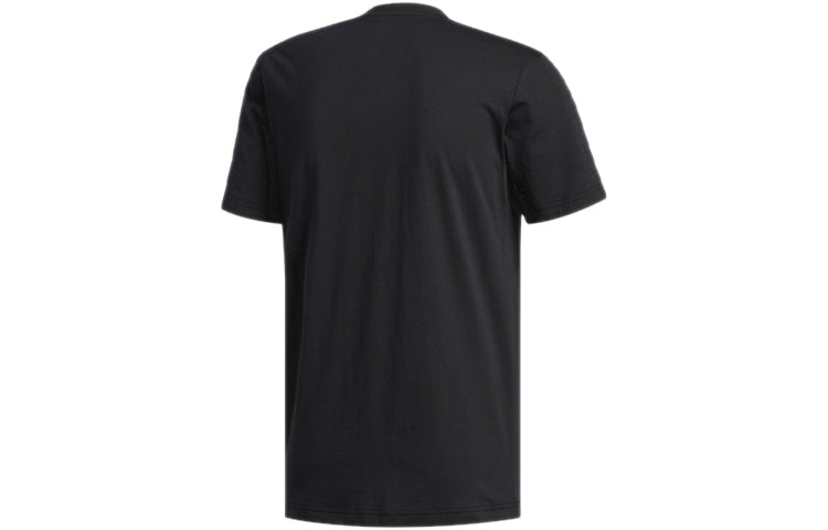 adidas Sports Training Round Neck Black Foil Graphic Tee 'Black' EI4607