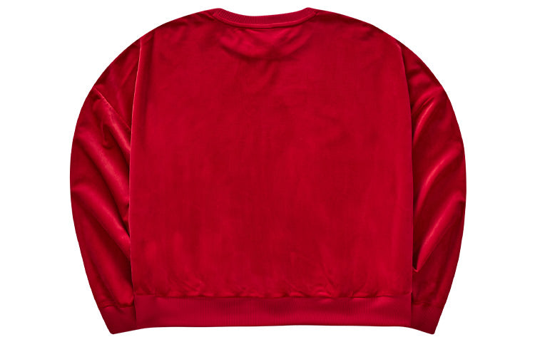 (WMNS) Skechers CNY Series Crew Sweater 'Red White' L123W007-00R3