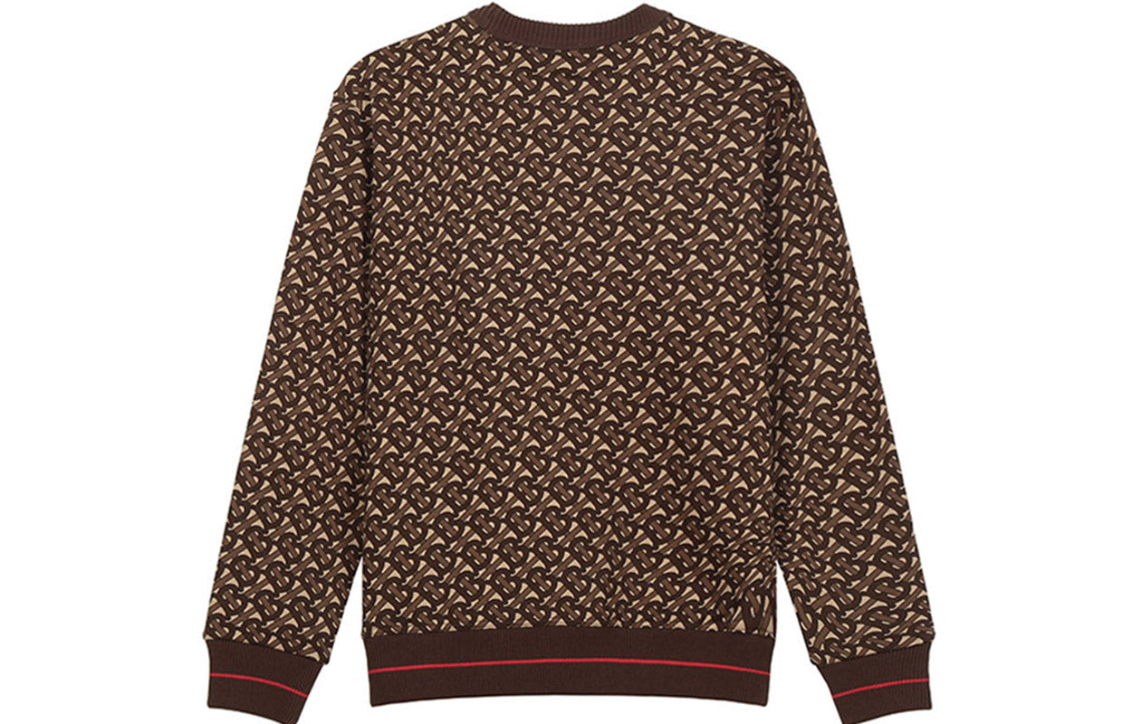 Men's Burberry FW20 Full Print Stripe Classic Brown 80182401