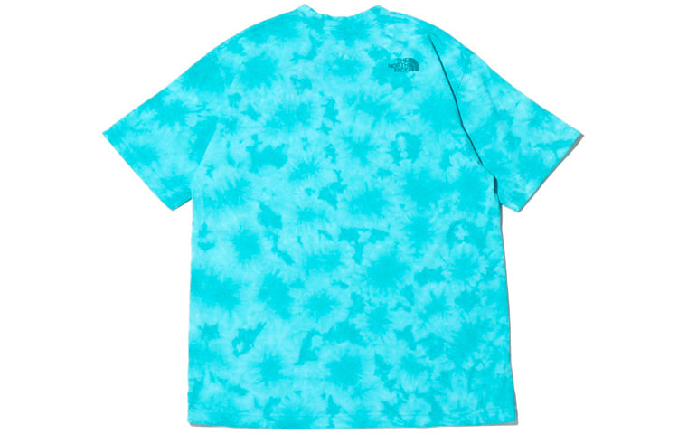 Men's THE NORTH FACE S/S Tie Dye Round Neck Short Sleeve Blue NT32057-FF