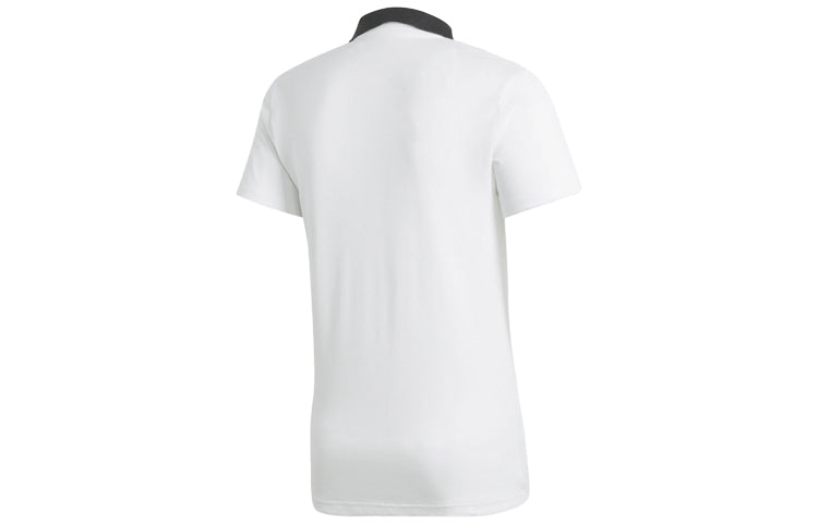adidas Logo Short Sleeve Polo Shirt White CF4377