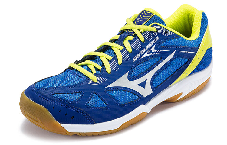 Male Mizuno Sky Blaster Badminton shoes 'Blue Yellow' 71GA194503