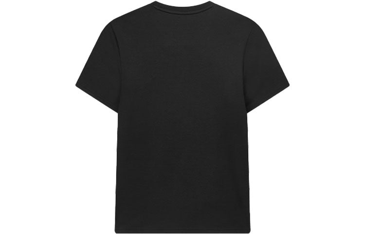 FILA Solid Color Minimalistic Logo Embroidered Short Sleeve Black F11M028136F-BK