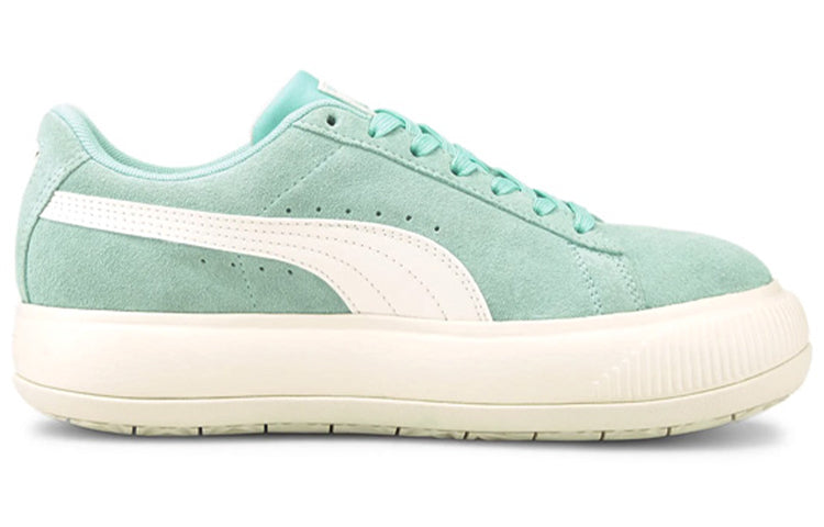 (WMNS) PUMA Suede Mayu Sneakers 'Green White' 380686-04