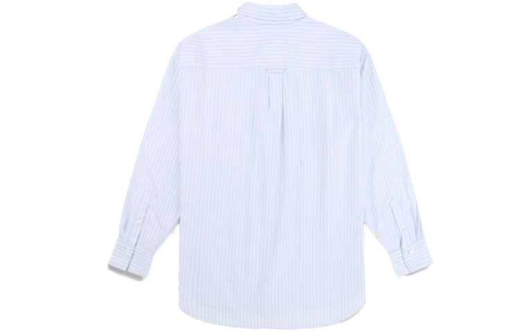 Levis Casual Pure Cotton Stripe Long Sleeves Light Blue Shirt 85333-0002