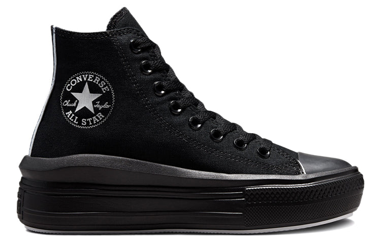 (WMNS) Converse Chuck Taylor All Star Move High 'Black' 572070C