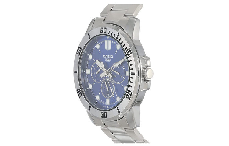 CASIO Sports Quartz Waterproof Mens Blue Analog MTP-VD300D-2EUDF