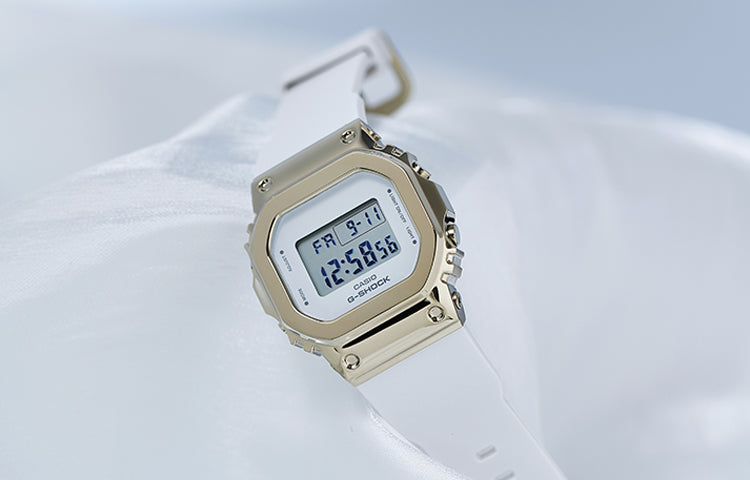 CASIO G-Shock Digital 'White Gold' GM-S5600G-7PRD