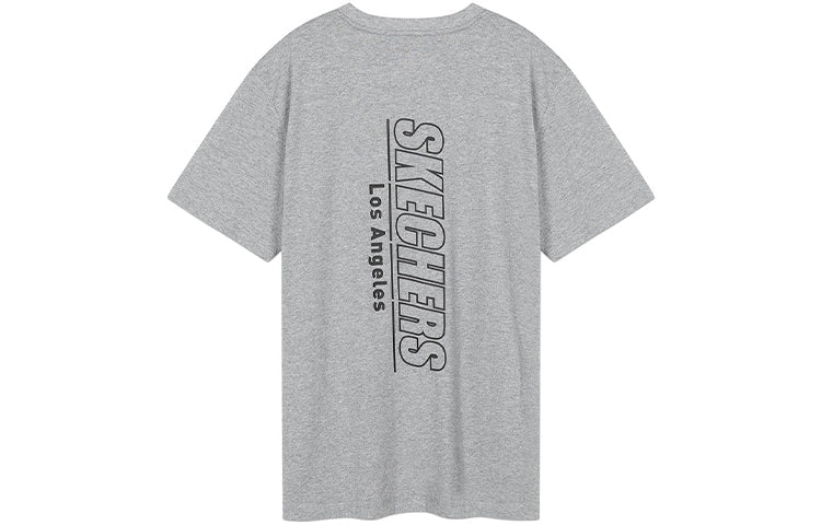 Men's Skechers Knit Round Neck Short Sleeve Gray L220M161-004F