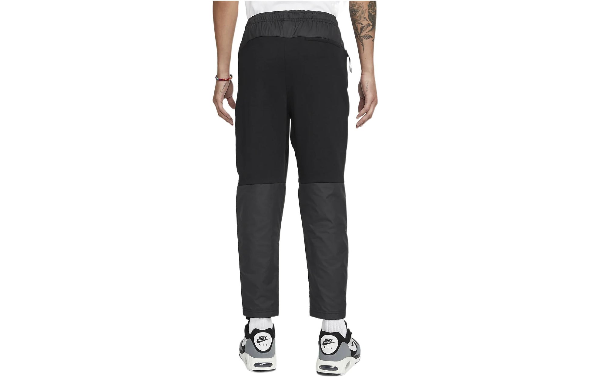 Nike Solid Color  Waist Lacing Straight Casual Pants/Trousers Men's Black DD7013-010