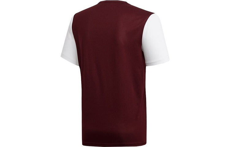 adidas Estro 19 Jsy Contrasting Colors Soccer/Football Sports Short Sleeve Deep Red DP3239