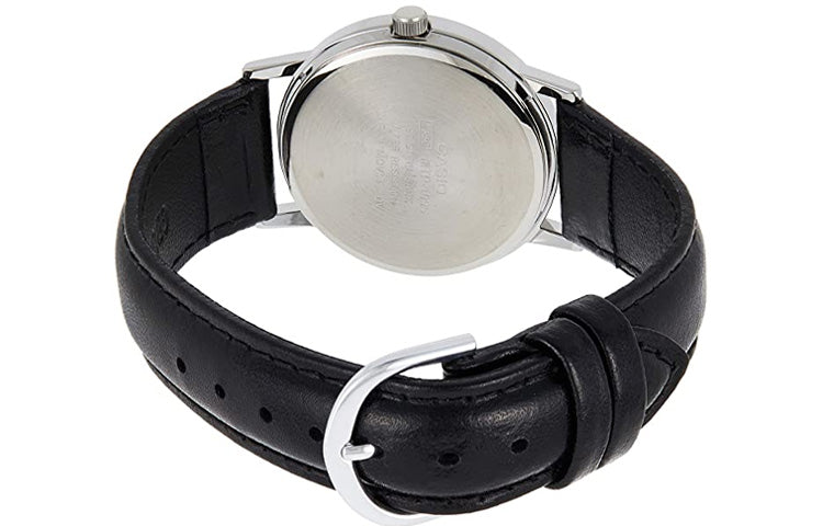 Men's CASIO ENTICER Series 38mm quartz Watch Business Mens Black Analog MTP-1095E-1A