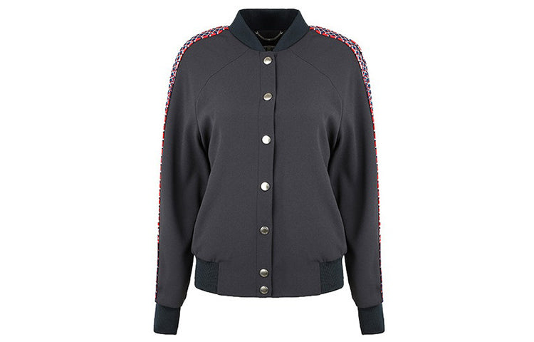 KENZO Back Tiger Head Embroidered Colorblock Jacket Navy Blue FA52BL0555AC-77