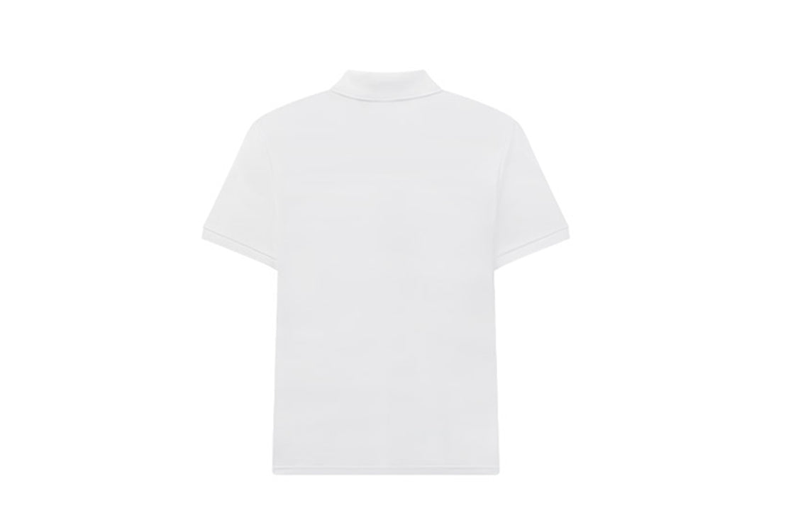 FILA Logo Printing Breathable Short Sleeve Polo Shirt White F11M021116F-WT