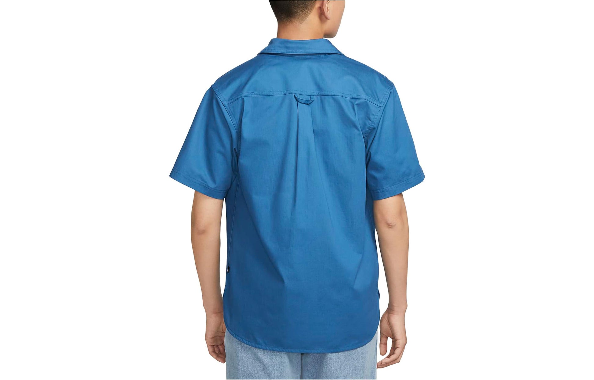 Nike SB Tanglin Short-sleeved woven button-down skateboard shirt 'Blue' FQ0400-457