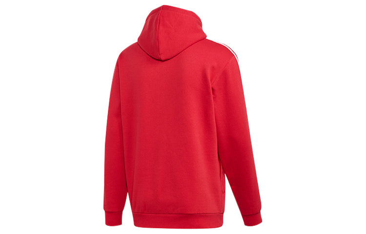 adidas originals Half Zipper Pullover hooded Fleece Lined Stay Warm Red FM3763