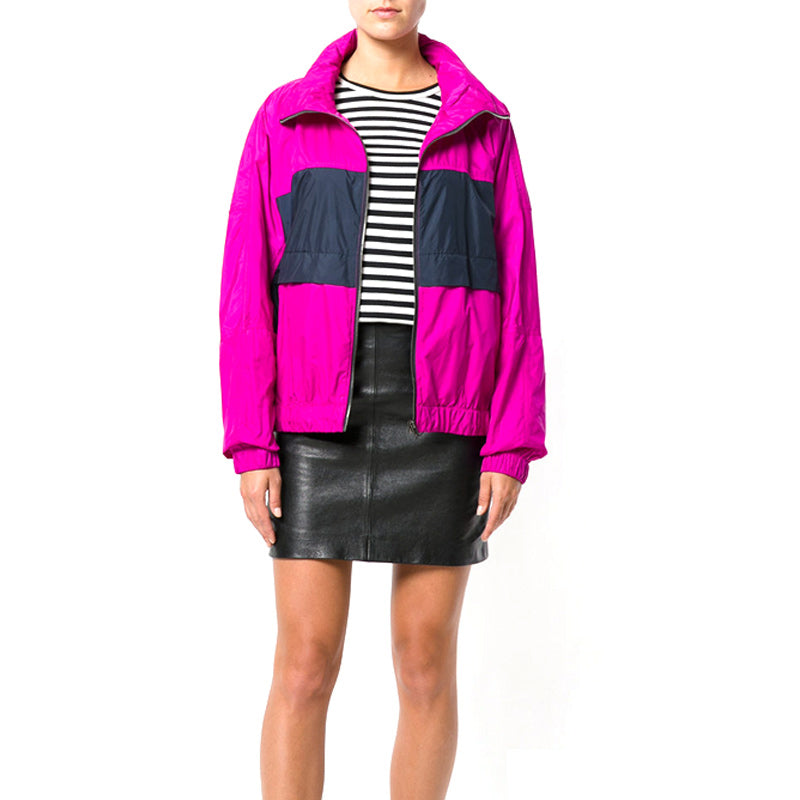 KENZO polyester Stripe Short Jacket Rose Red F762BL062560-26