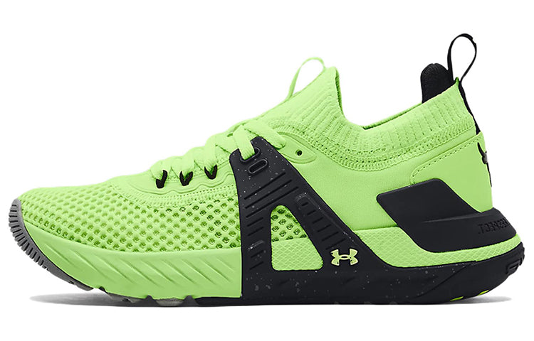 (WMNS) Under Armour Project Rock 4 'Quirky Lime' 3023696-303
