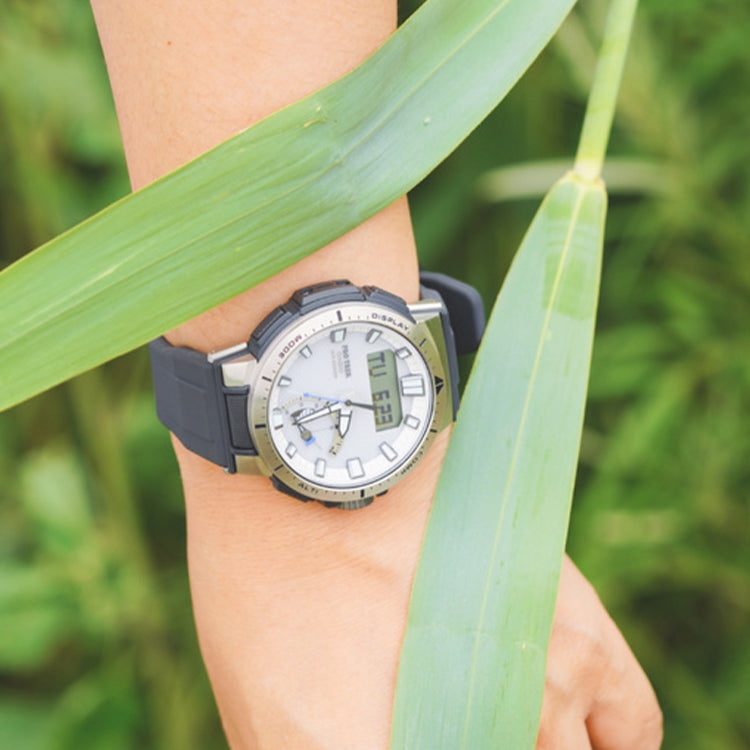 Casio Pro Trek Mountaineering Analog-Digital Watch 'Navy Blue Metallic' PRW-70-7PR-PERSON