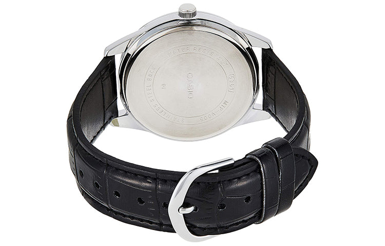 CASIO Vintage Belt QuartzWatch White Men's Waterproof Mens Black Analog MTP-V005L-7B