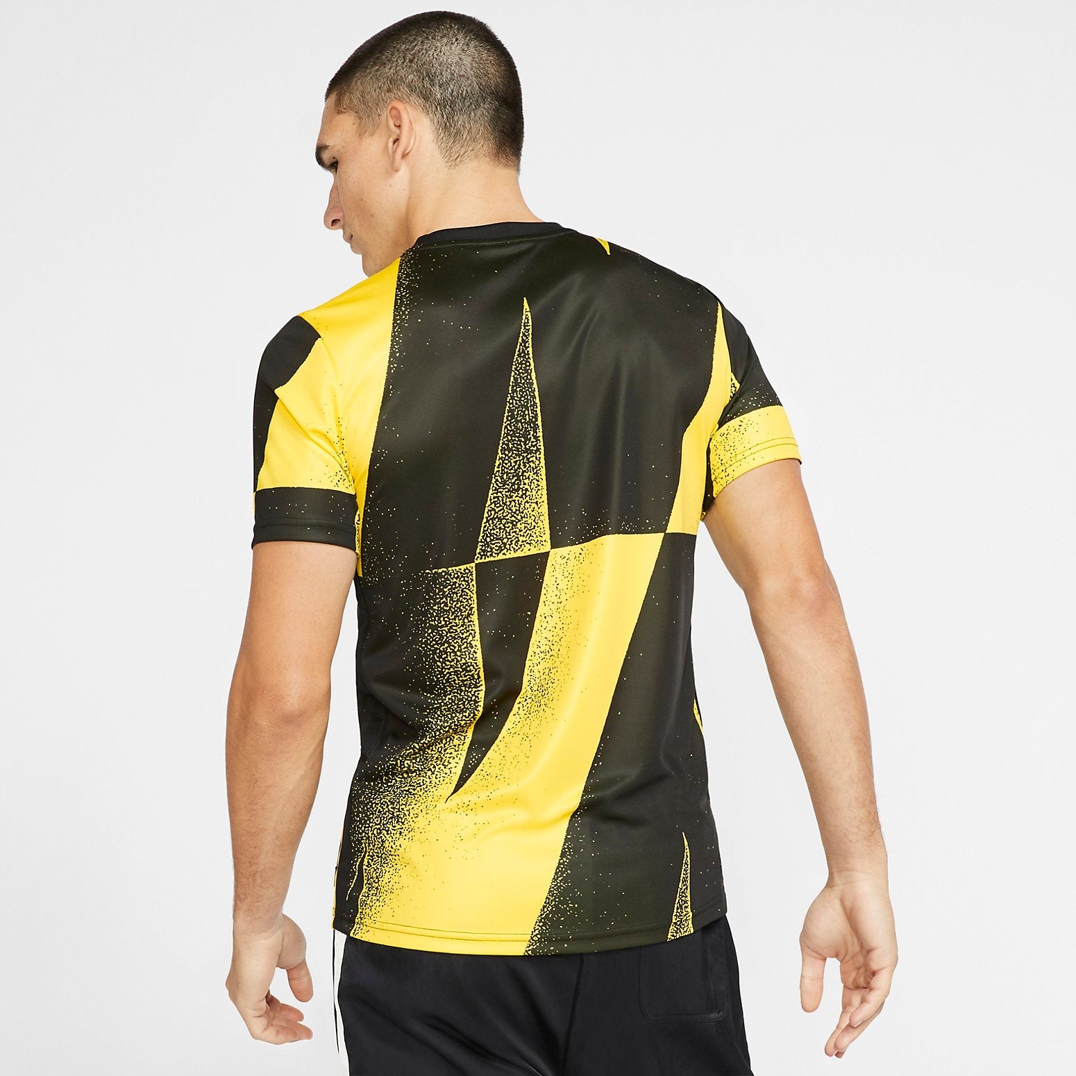 Nike Inter Milan Men's Short-Sleeve Soccer Top 'Black Yellow' CI6512-719