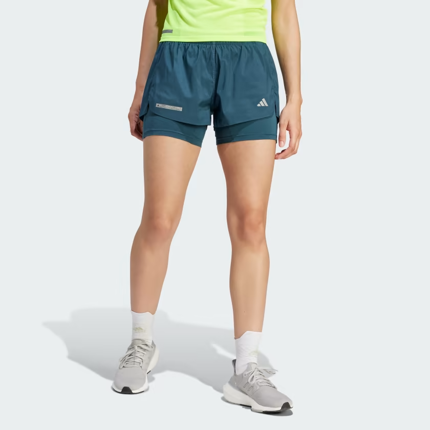 (WMNS) adidas Ultimate Two-In-One Shorts 'Turquoise' HZ4481