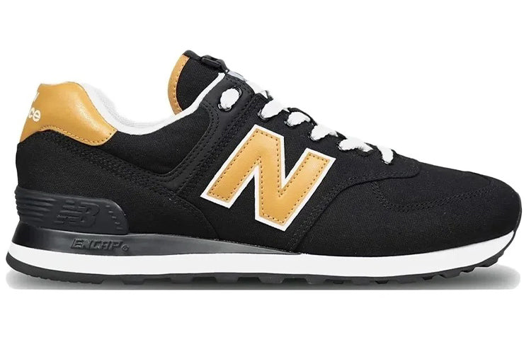 New Balance 574 Series Casual Black Yellow ML574VI2