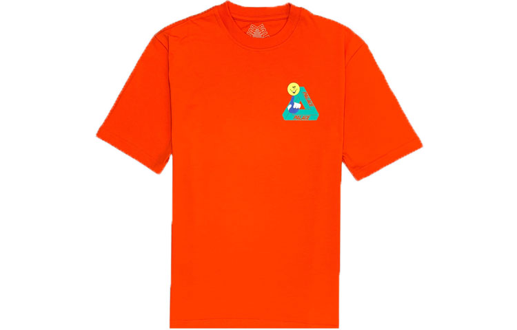 PALACE Tri Smiler Back Printing Short Sleeve Unisex Orange P18TS104