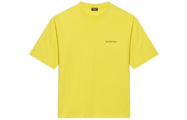 Balenciaga Medium Fit T-Shirt 'Yellow' 612966TIVG57440
