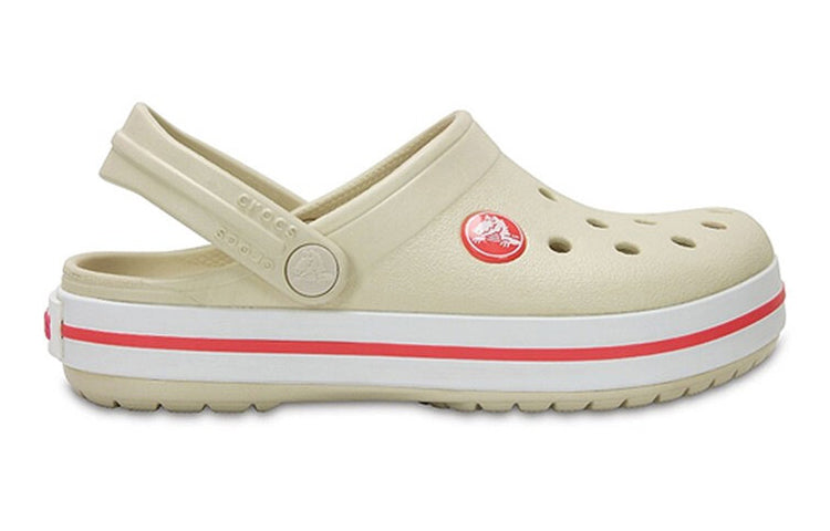 (GS) Crocs Crocband Clogs 'Beige Red' 204537-1AS