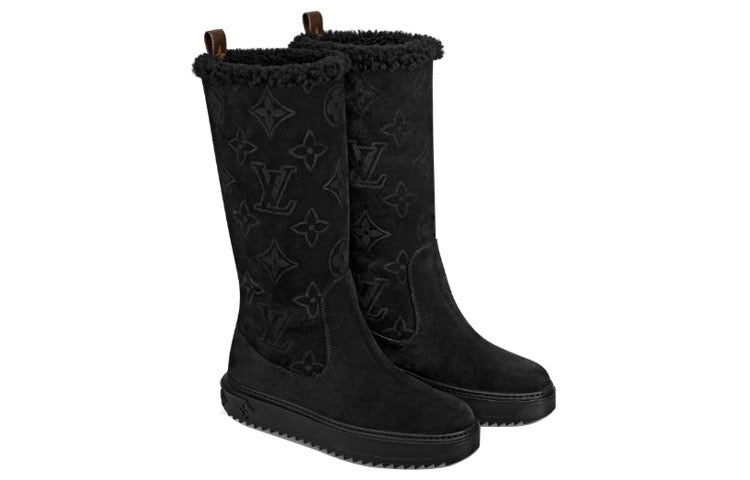 (WMNS) LOUIS VUITTON LV Breezy Small Cowhide Suede Black 1A5MGT
