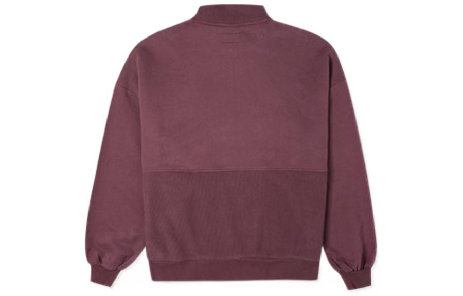 (WMNS) Converse Tapesyt Crew Sweatshirt Asia Sizing 'Dark Mauve' 10025059-A02