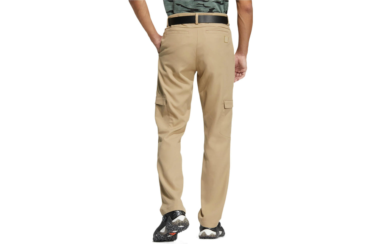 Men's adidas Gt Cargo Pt Solid Color Multiple Pockets Elastic Straight Sports Pants/Trousers/Joggers Khaki HG3256