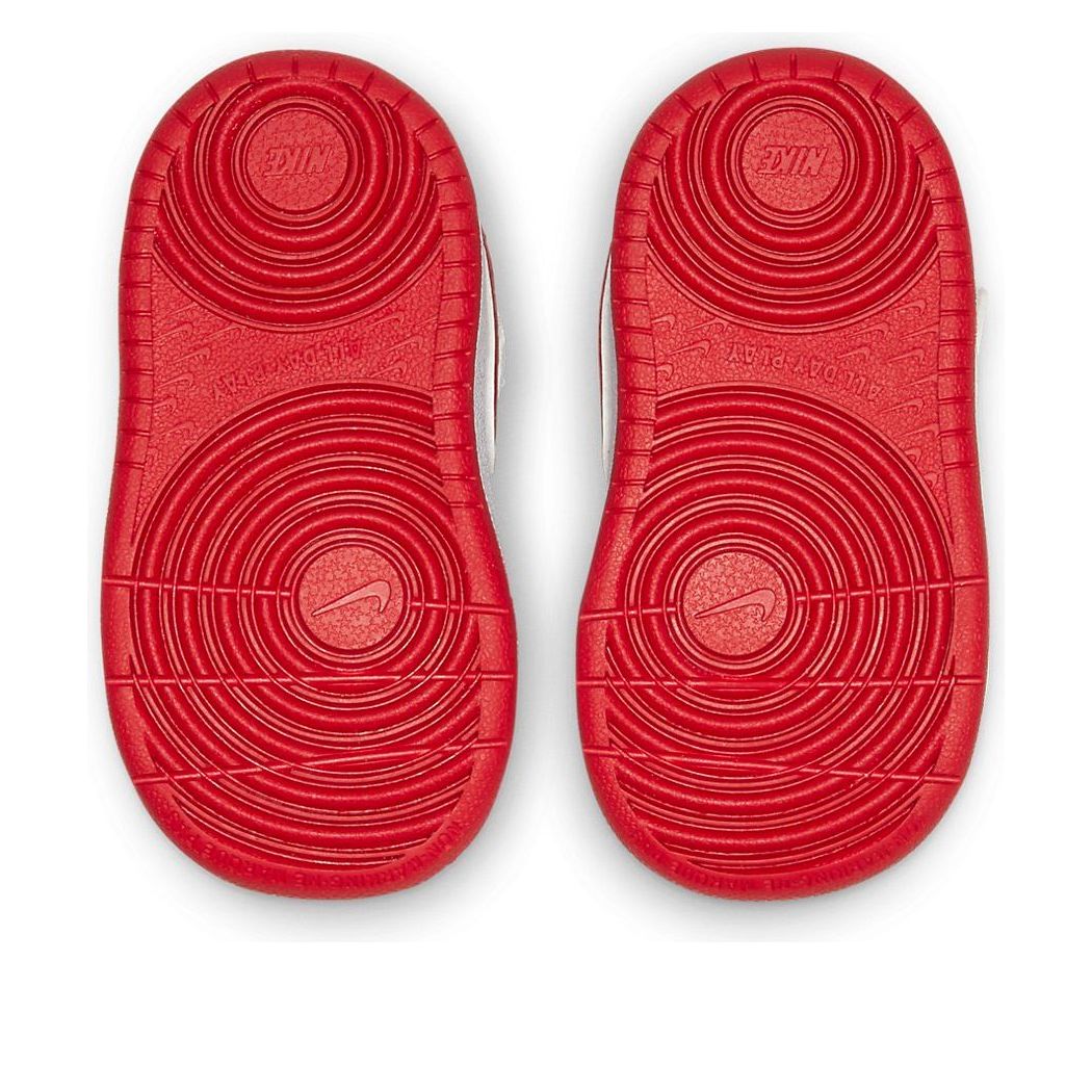 (TD) Nike Court Borough Low 2 White/Red BQ5453-103