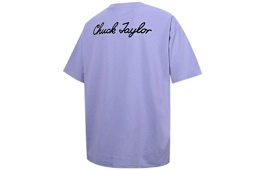 Converse Chuck Taylor Shoe Patch T-Shirt Asia Sizing 'Purple' 10020931-A17
