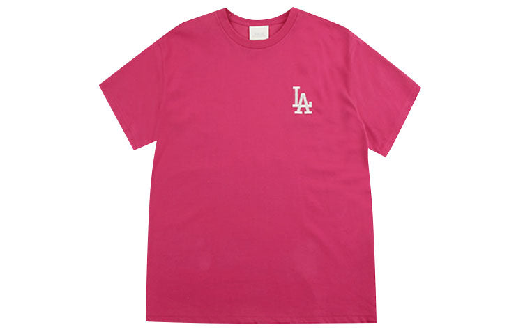 MLB Los Angeles Dodgers LA Short Sleeve Unisex Rose Red 31TSP5031