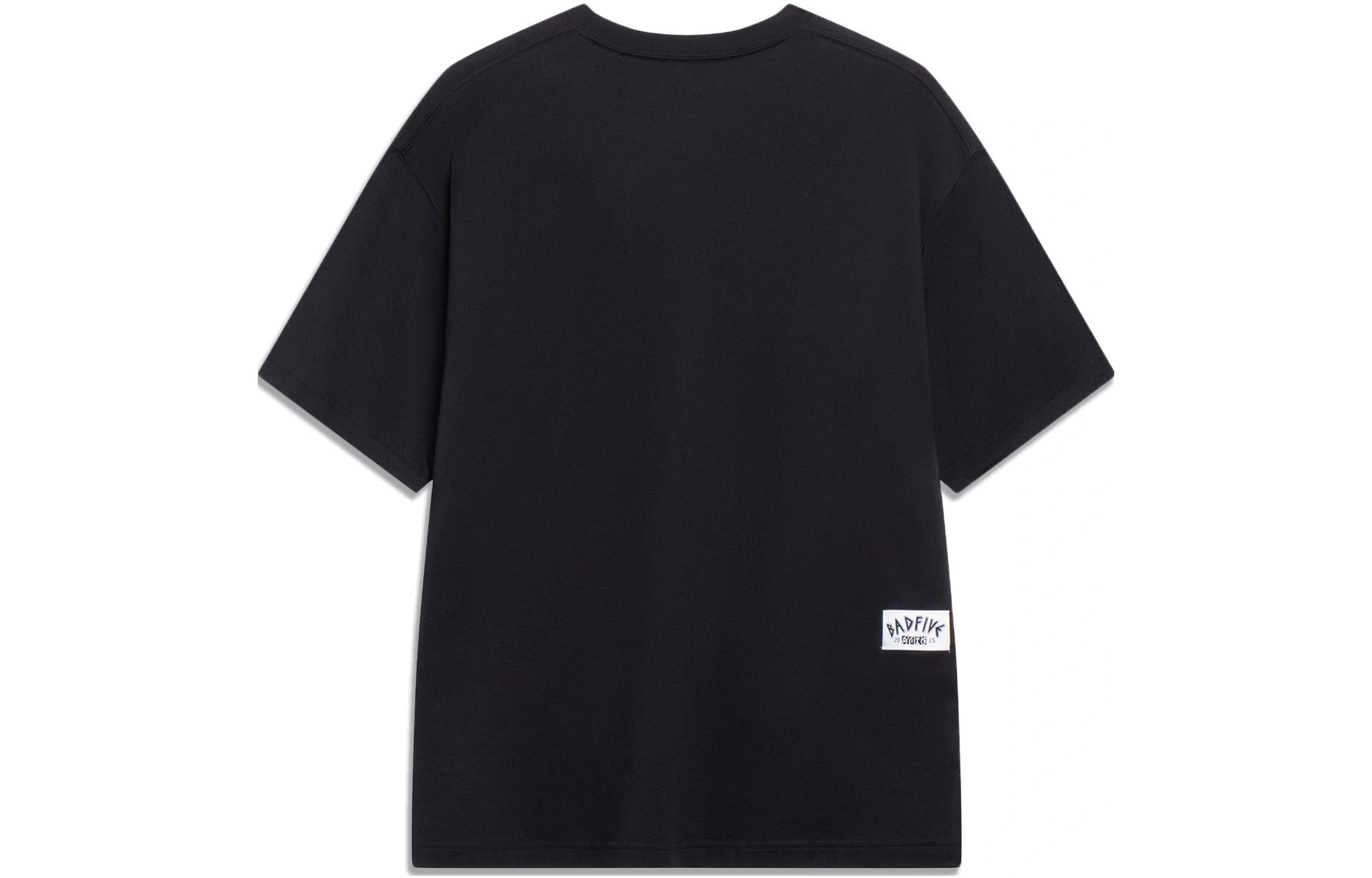 Li-Ning x Anti-Wu BADFIVE Casual Graphic Print Tee 'Black Purple' AHST301-2