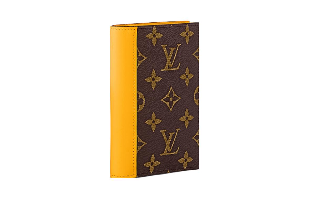 LOUIS VUITTON Passport Cover Monogram Macassar Canvas 'Yellow' M82864