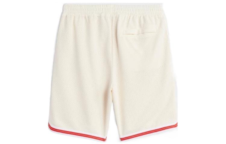 Men's adidas Stripe Logo Printing Straight Casual Pants/Trousers Japanese Version Creamy White HC2195
