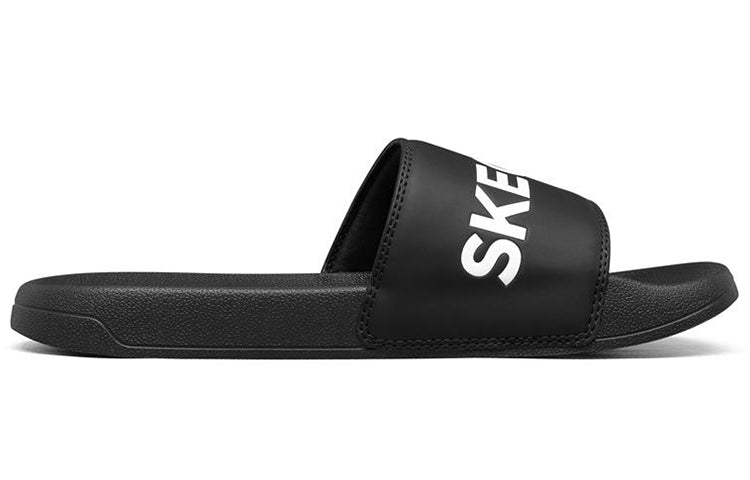 Skechers Side Lines Lightweight Cozy Outdoor Sports Slippers Black 8790108-BLK